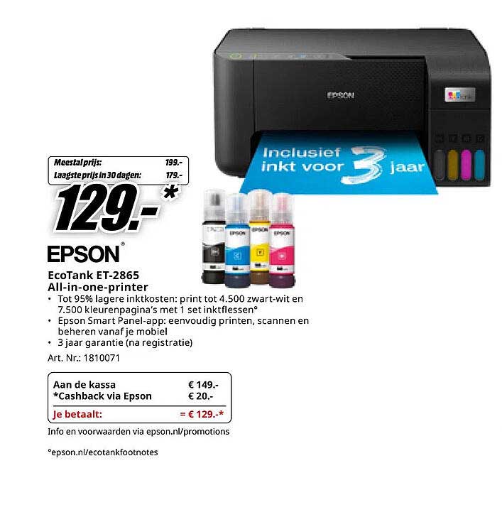 EPSON EcoTank ET-2865 All-in-one-printer