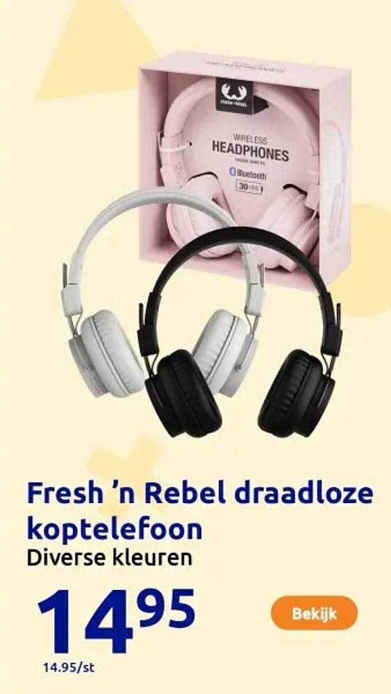 Fresh 'n Rebel draadloze koptelefoon