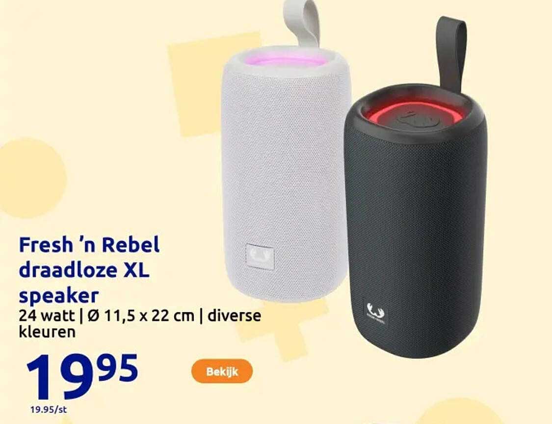 Fresh ’n Rebel draadloze XL speaker