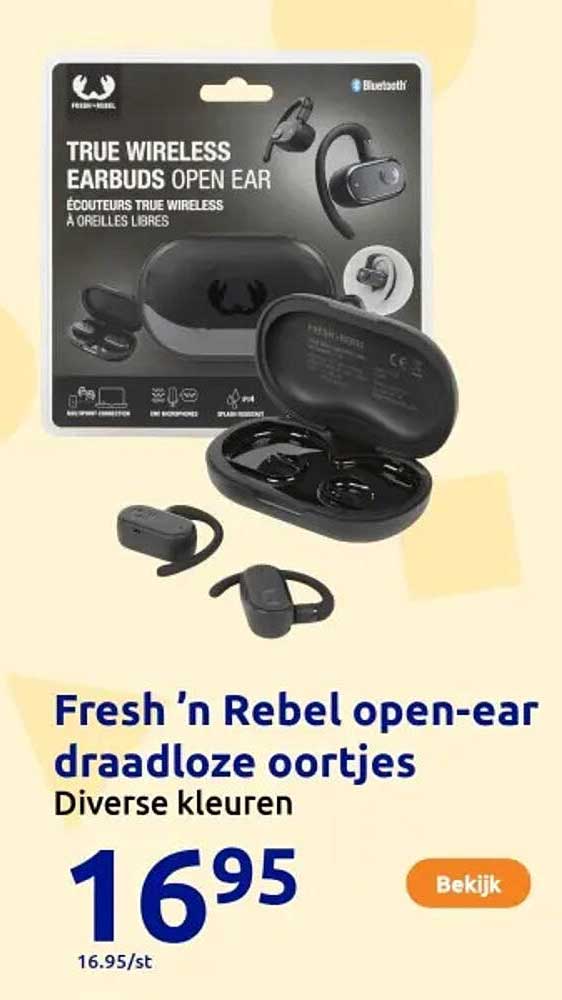 Fresh 'n Rebel open-ear draadloze oortjes