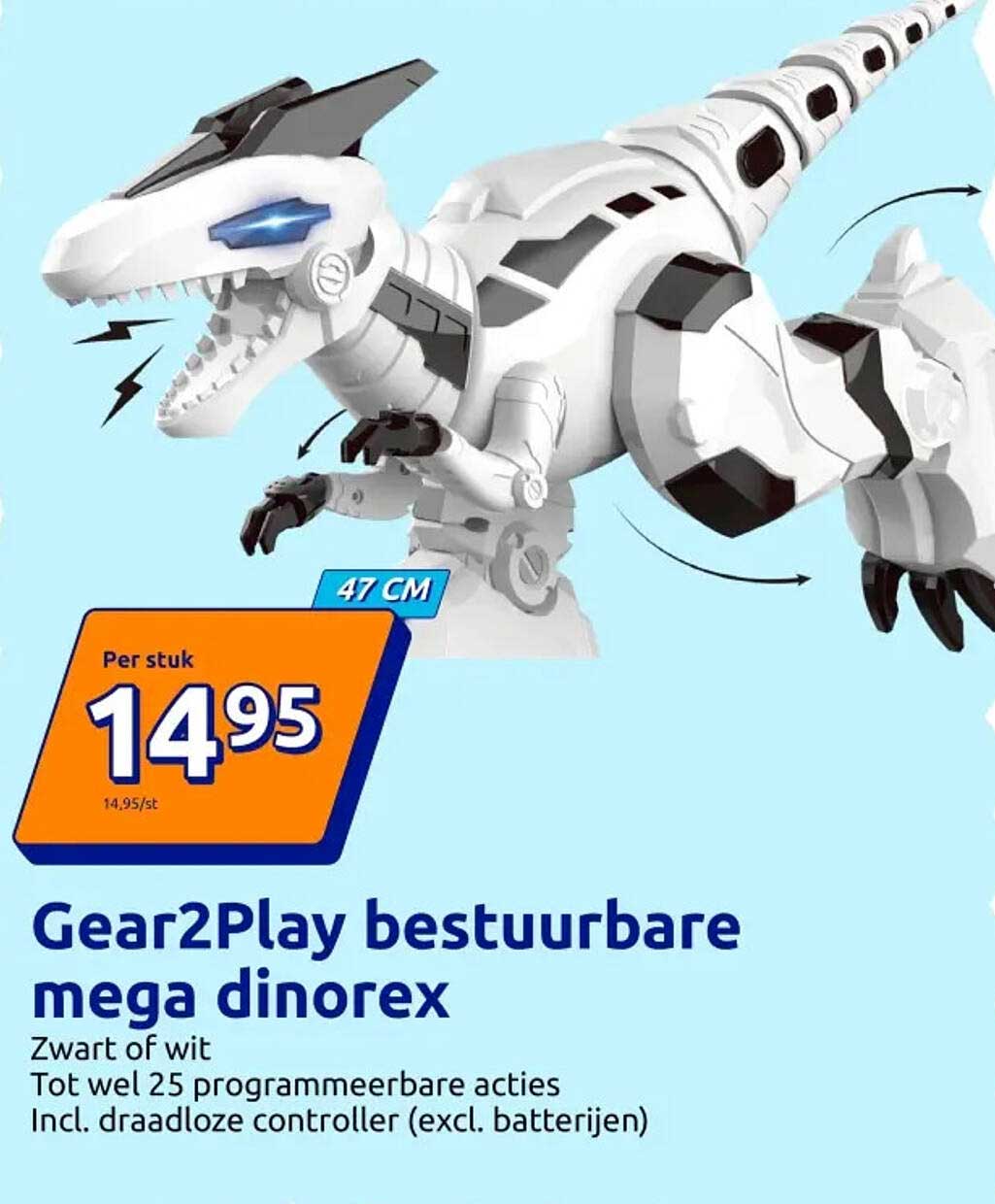Gear2Play bestuurbare mega dinorex