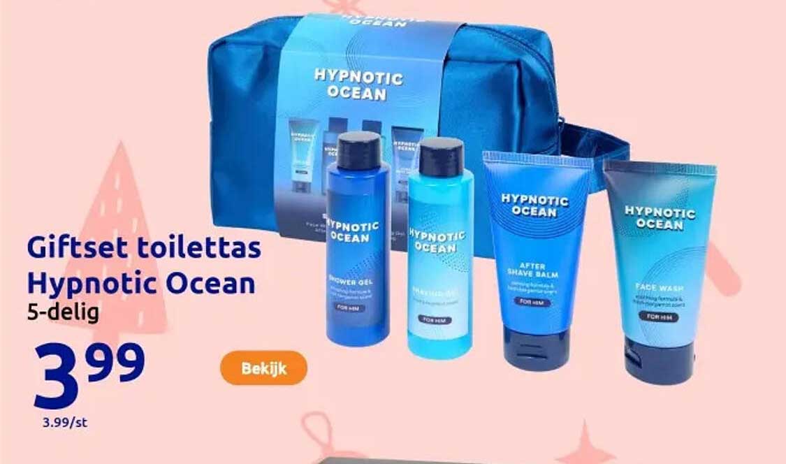 Giftset toilettas Hypnotic Ocean 5-delig