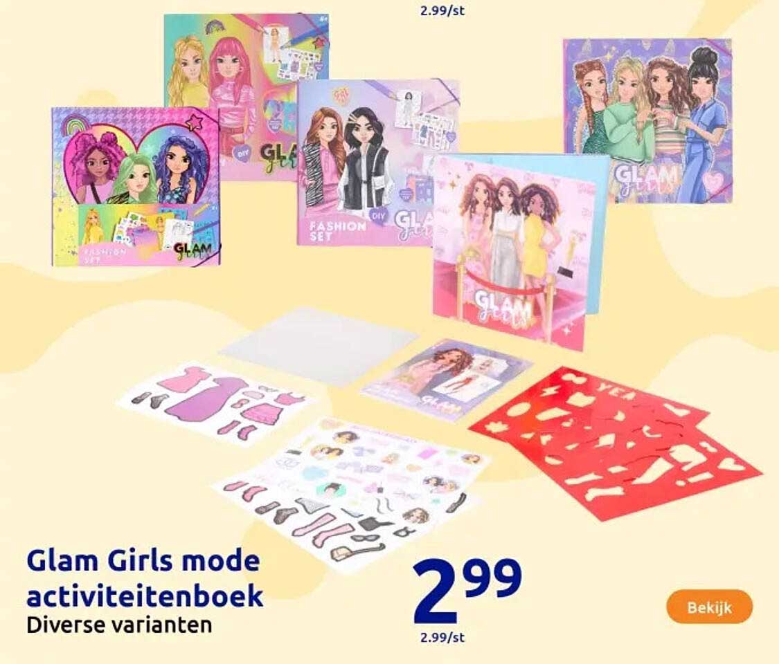 Glam Girls mode activiteitenboek