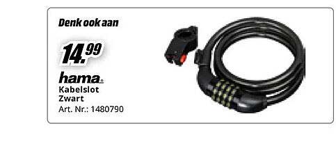 hama Kabelslot Zwart