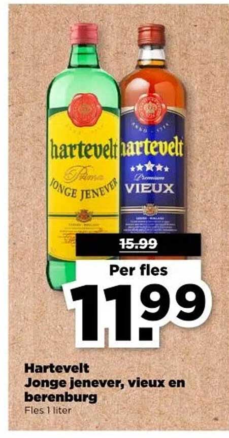 Hartevelt Jonge jenever, vieux en berenburg