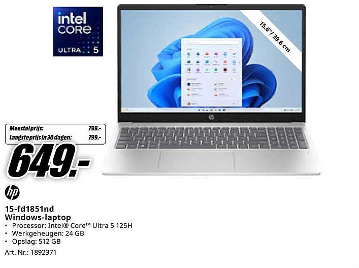 HP 15-fd1851nd Windows-laptop