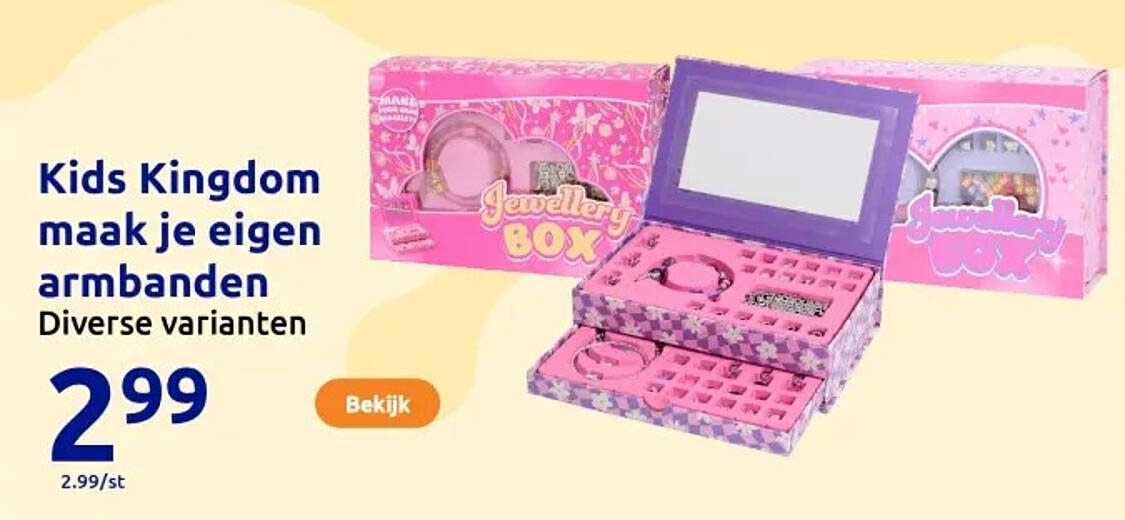 Kids Kingdom maak je eigen armbanden