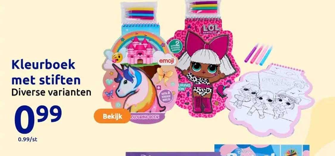 Kleurboek met stiften