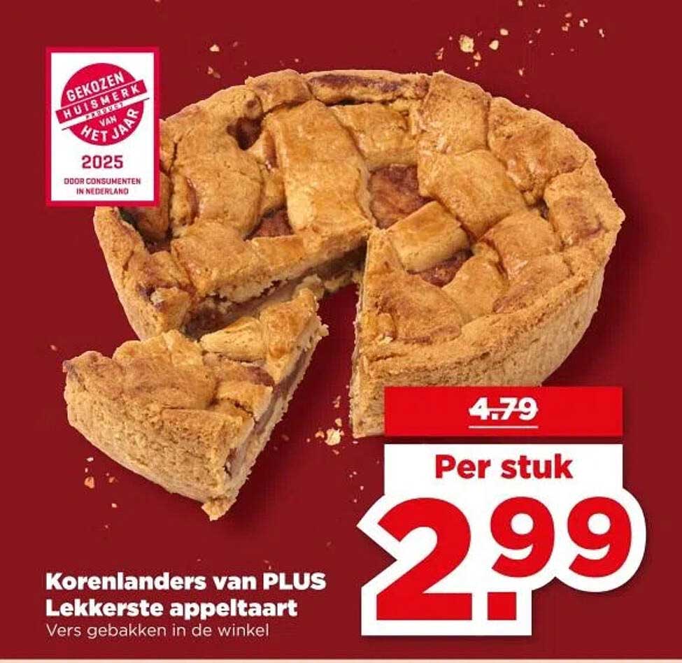 Korenlanders van PLUS Lekkerste appeltaart
