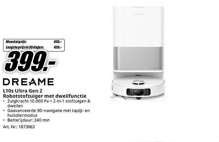 L10s Ultra Gen 2 Robotstofzuiger met dweilfunctie