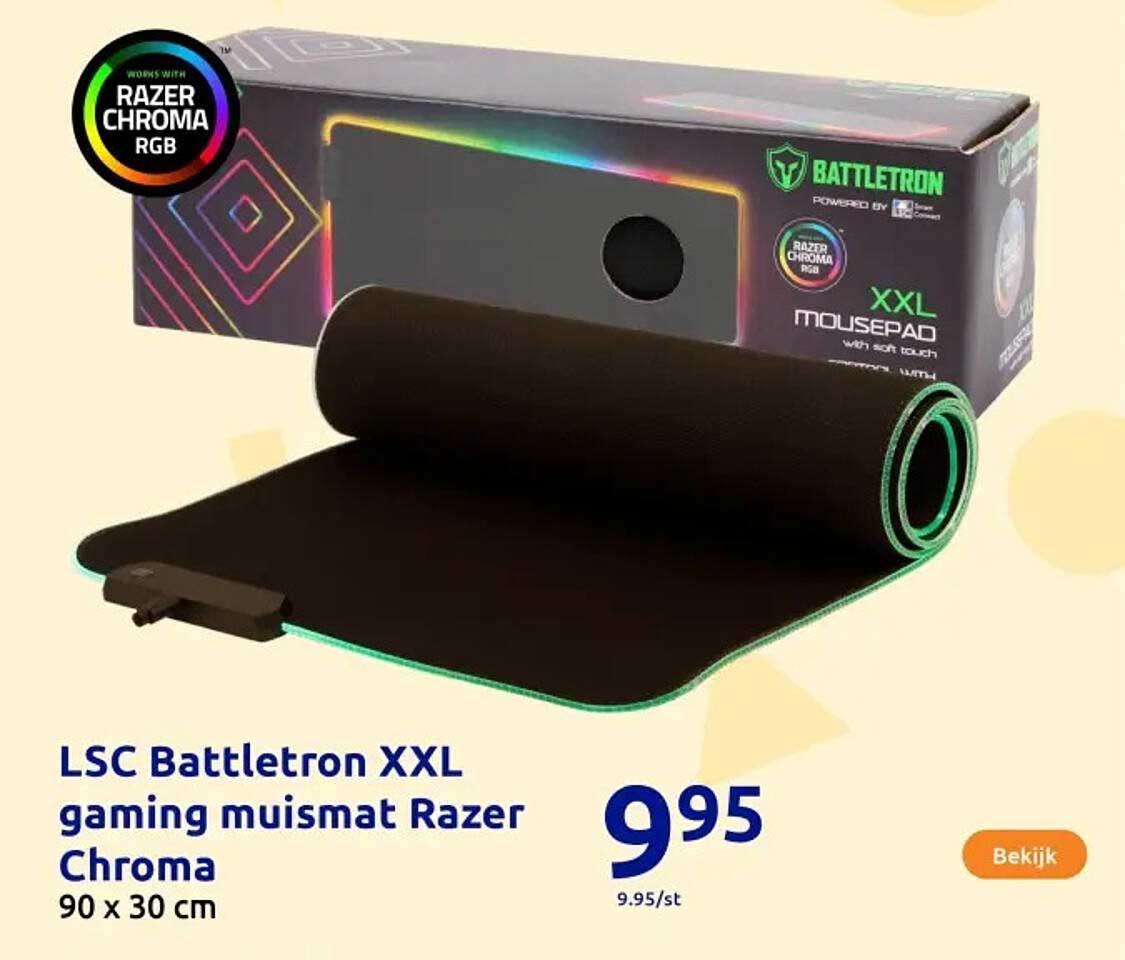 LSC Battletron XXL gaming muismat Razer Chroma