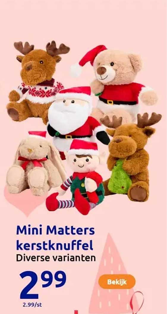 Mini Matters kerstknuffel Diverse varianten