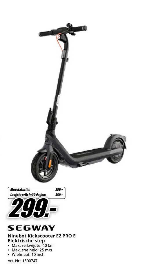 Ninebot Kickscooter E2 PRO E Elektrische step