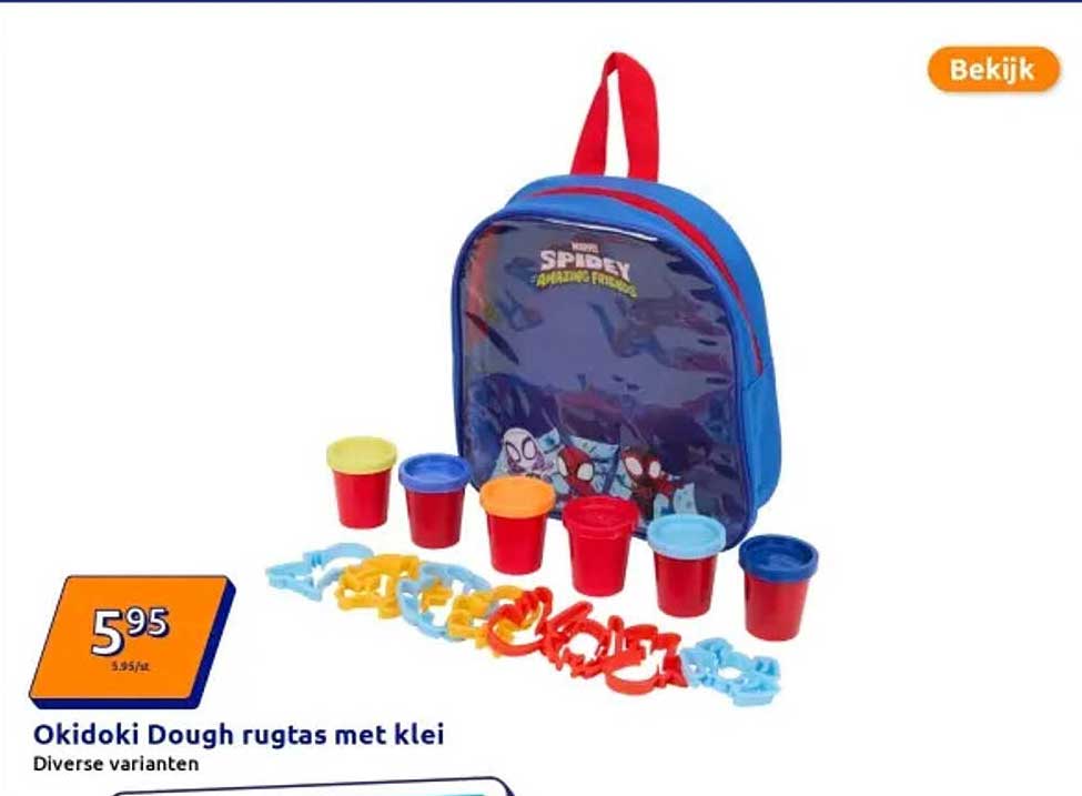 Okidoki Dough rugtas met klei