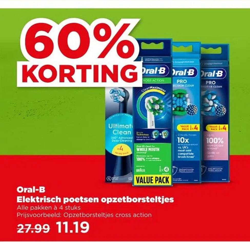 Oral-B Elektrisch poetsen opzetborsteltjes