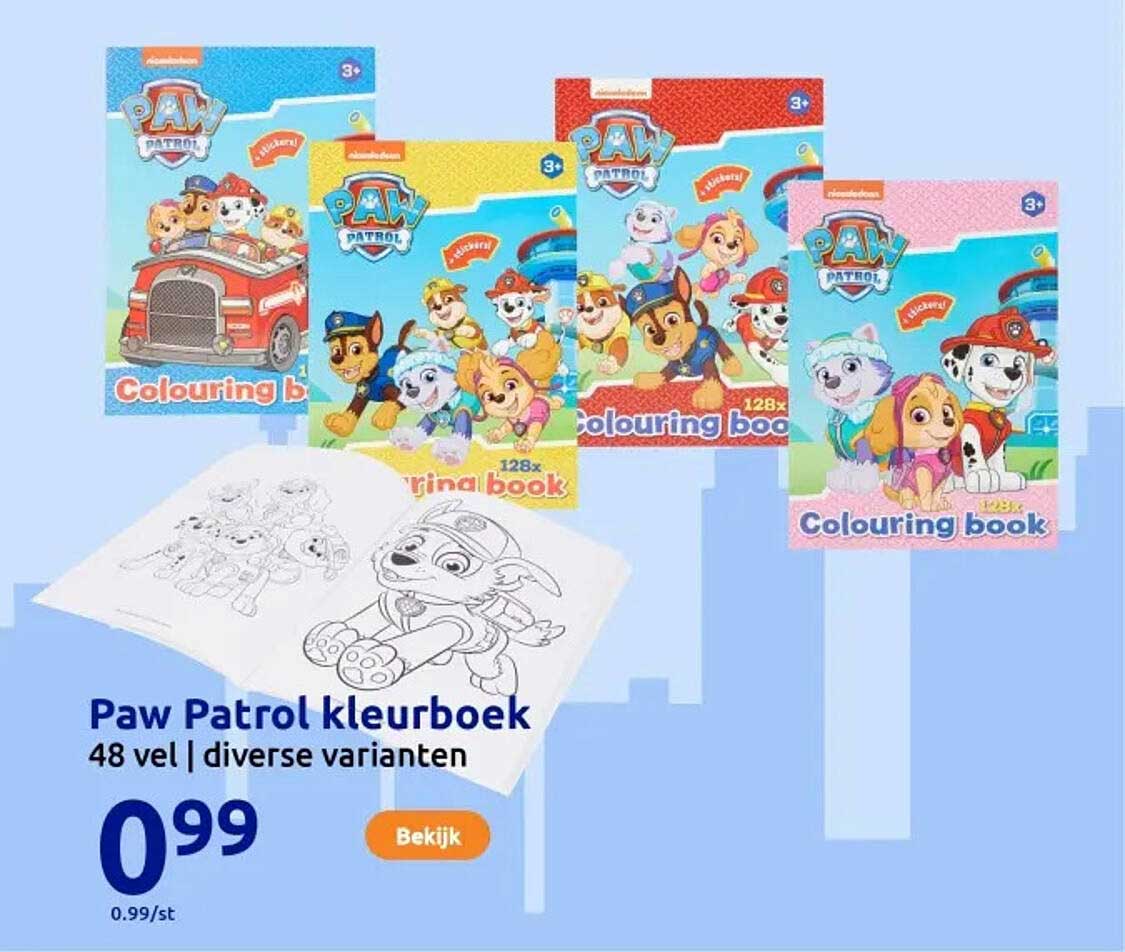 Paw Patrol kleurboek