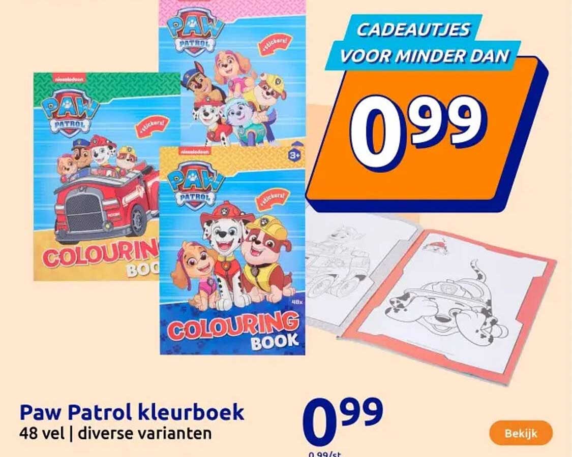 Paw Patrol kleurboek