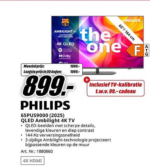 PHILIPS 65PUS9000 (2025) QLED Ambilight 4K TV
