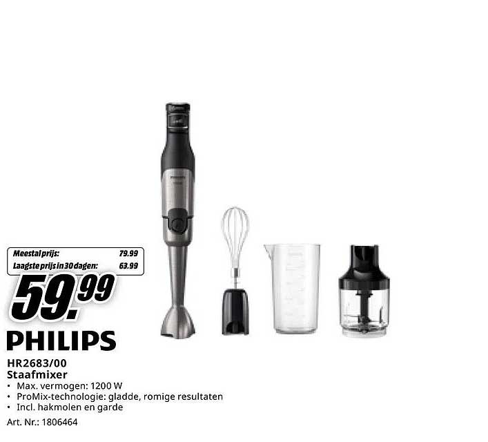 PHILIPS HR2683/00 Staafmixer