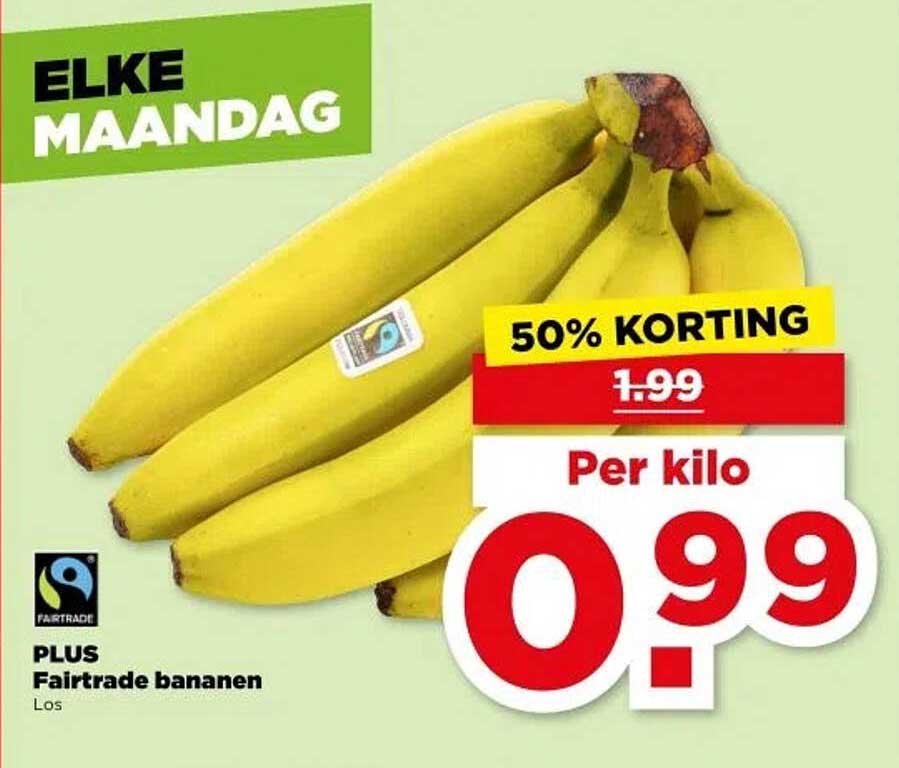 PLUS Fairtrade bananen