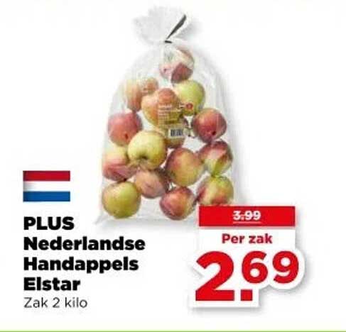 PLUS Nederlandse Handappels Elstar Zak 2 kilo