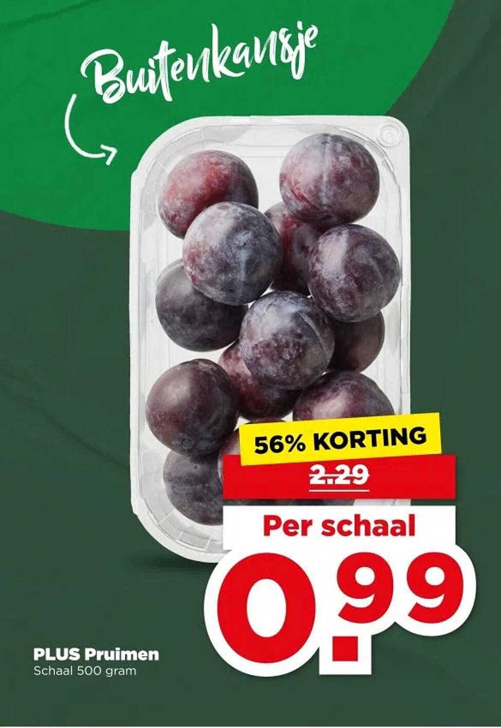 PLUS Pruimen Schaaltje 500 gram