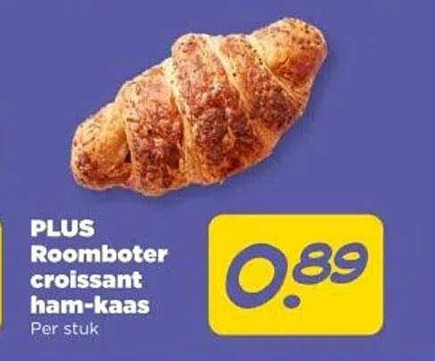 PLUS Roomboter croissant ham-kaas