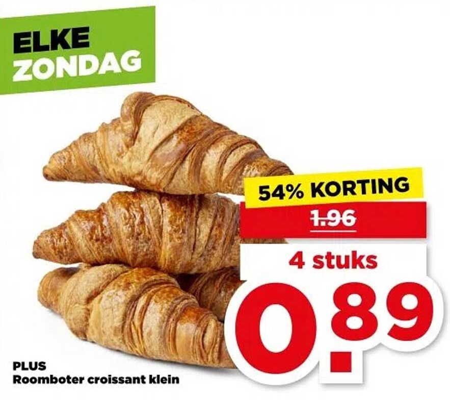 PLUS Roomboter croissant klein