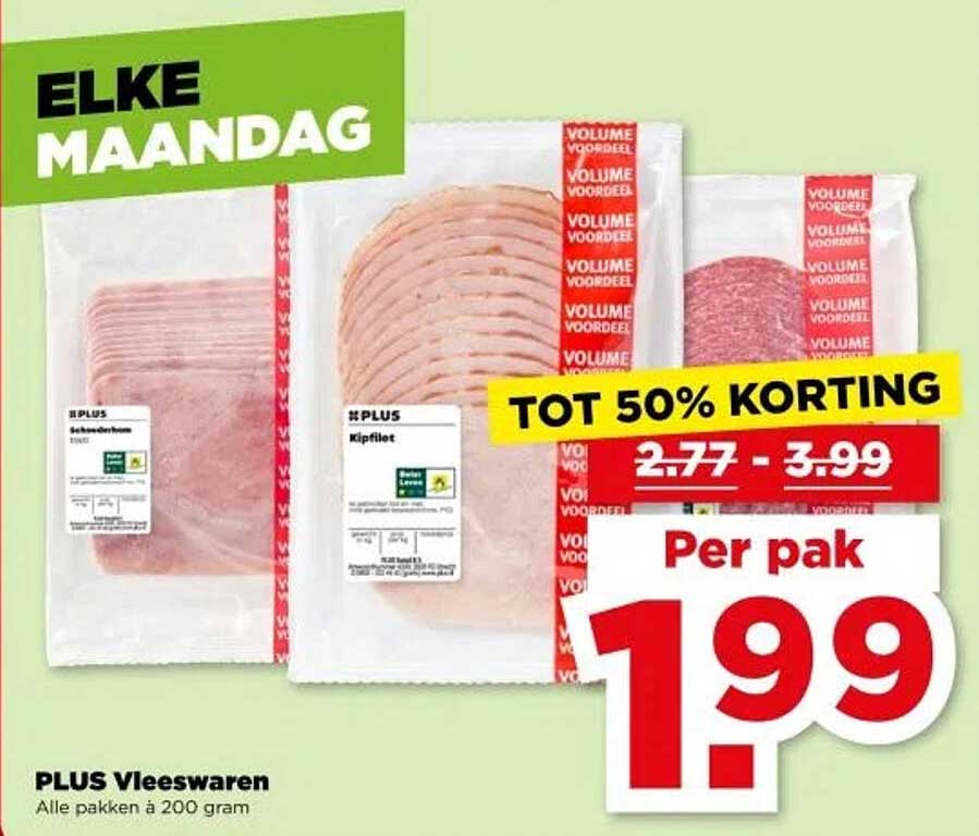 PLUS Vleesswaren - Tot 50% korting