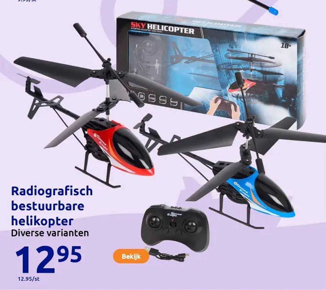 Radiografisch bestuurbare helikopter