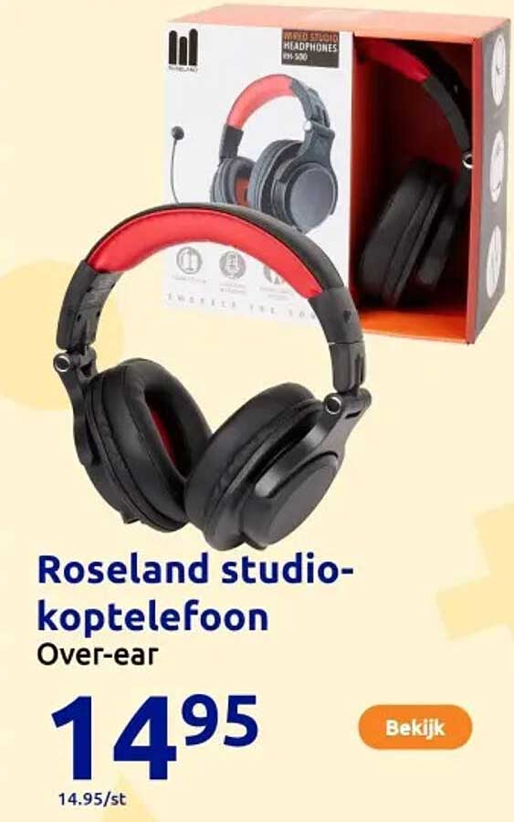 Roseland studiokoptelefoon Over-ear