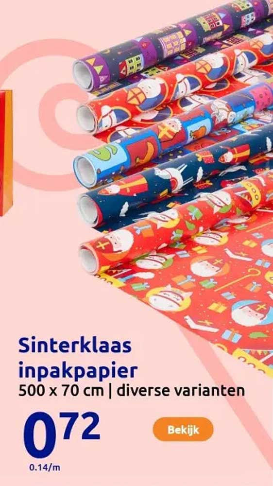 Sinterklaas inpakpapier