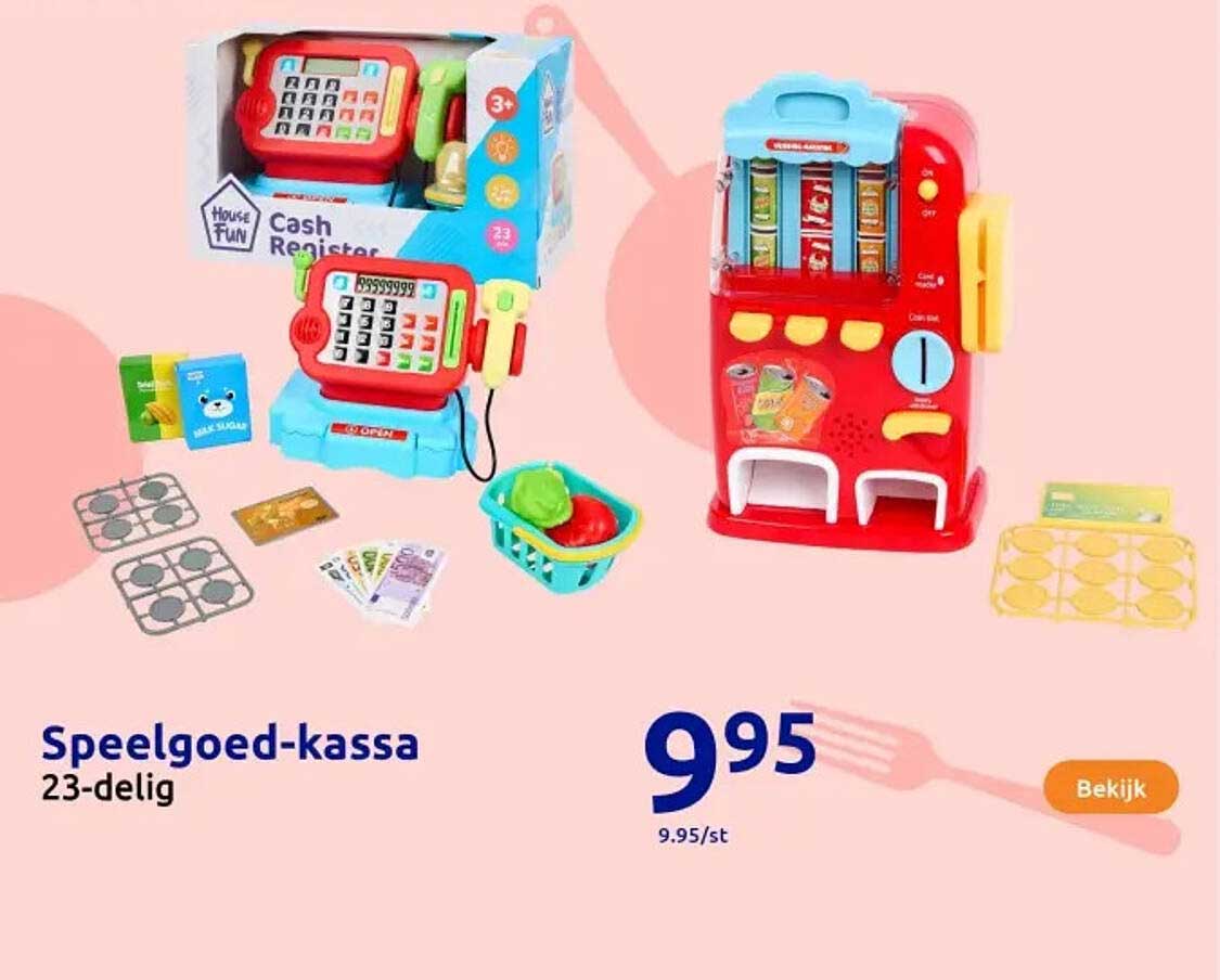 Speelgoed-kassa 23-delig