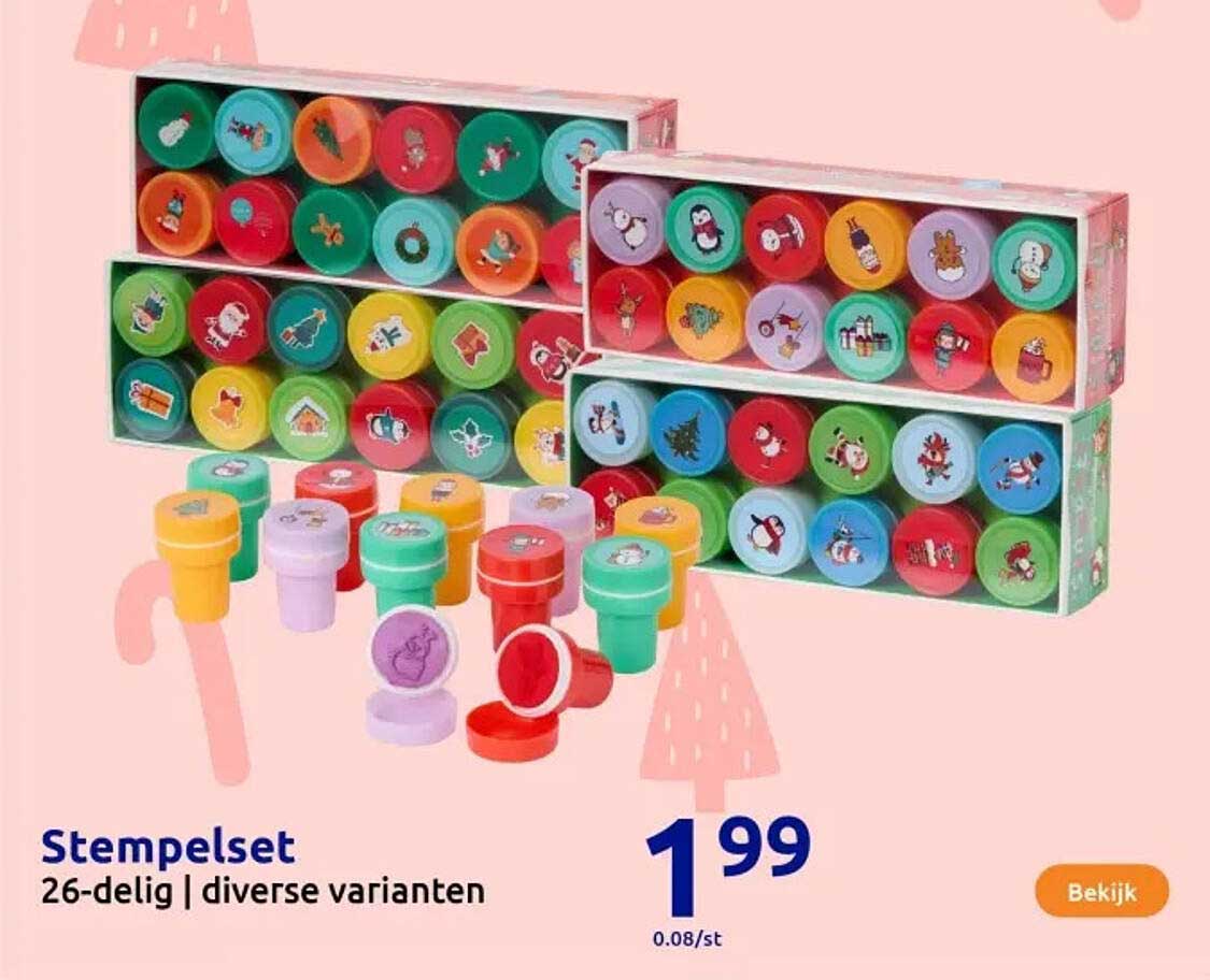 Stempelset 26-delig | diverse varianten