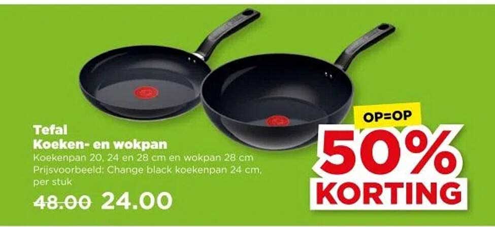 Tefal Koeken- en wokpan