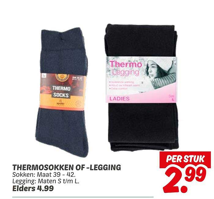 THERMOSOKKEN OF -LEGGING