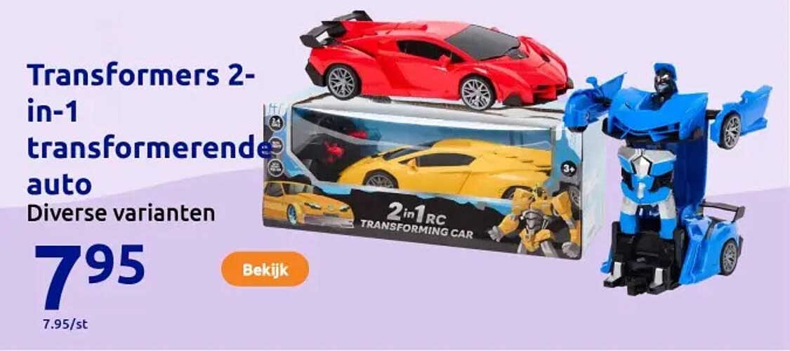 Transformers 2-in-1 transformerende auto