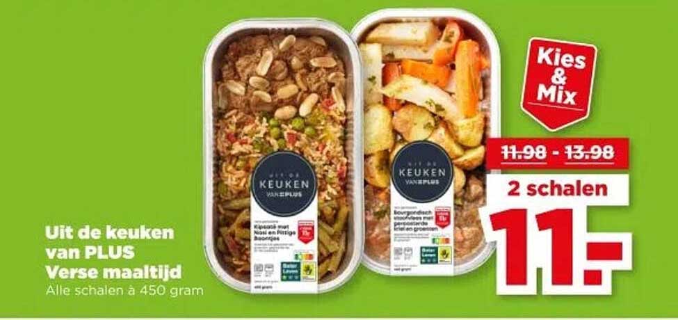 Uit de keuken van PLUS Verse maaltijd