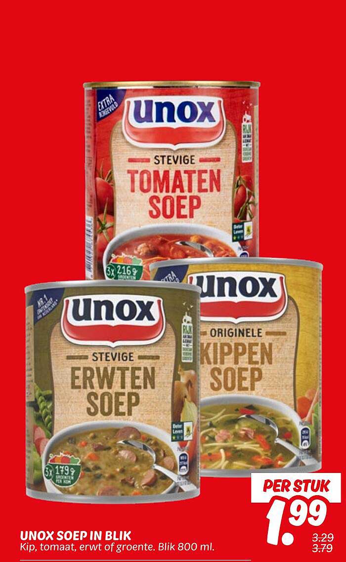 UNOX SOEP IN BLIK