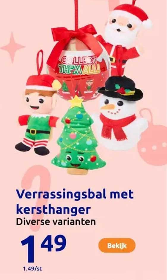 Verrassingsbal met kersthanger