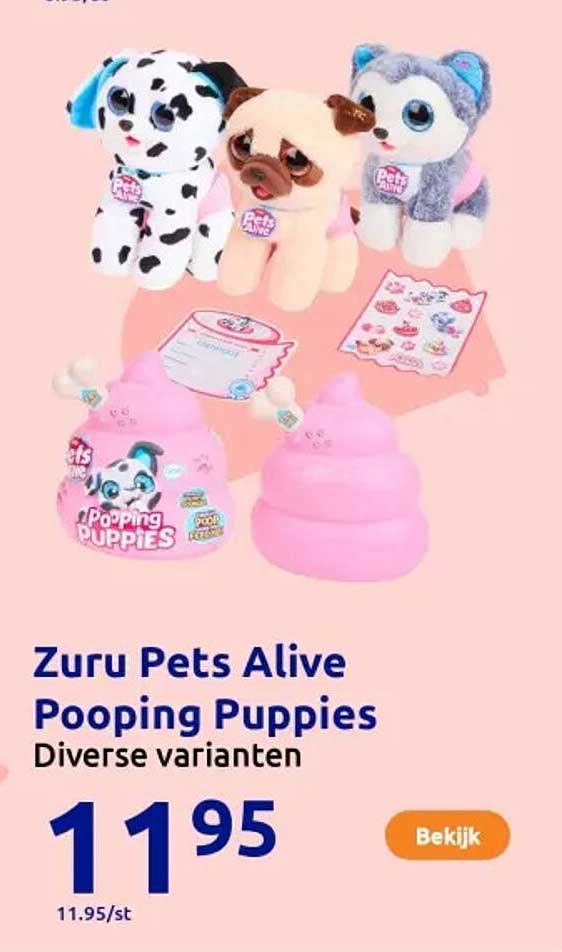 Zuru Pets Alive Pooping Puppies - Diverse varianten
