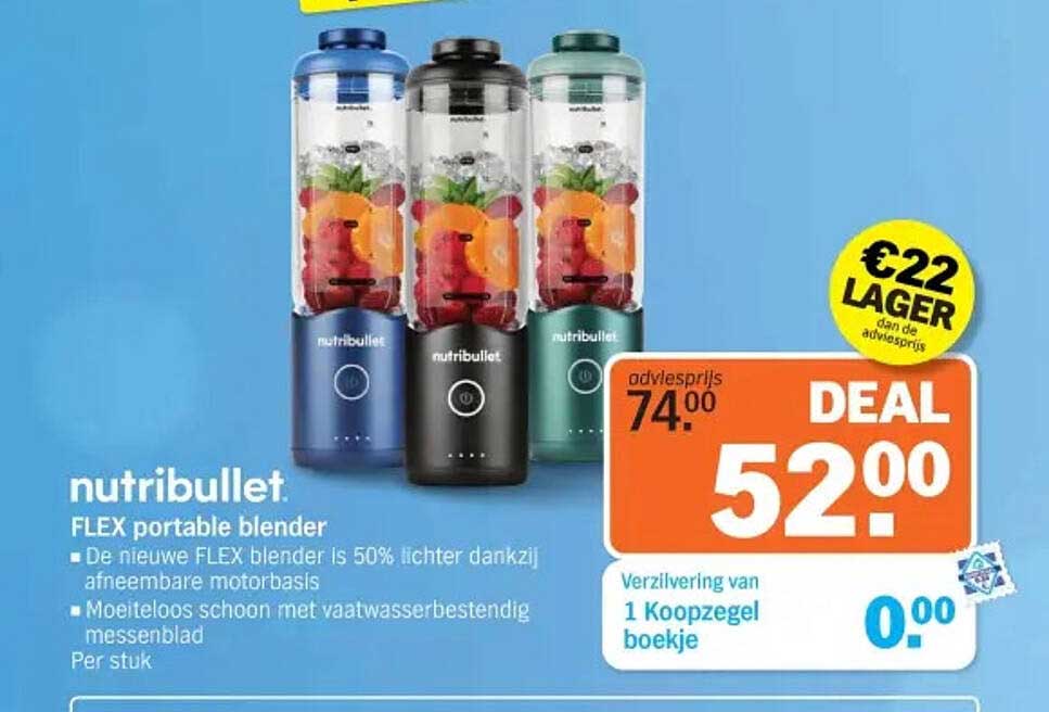 nutribullet Flex tragbarer Smoothie-Mixer (590 ml) für 47 € bei Amazon