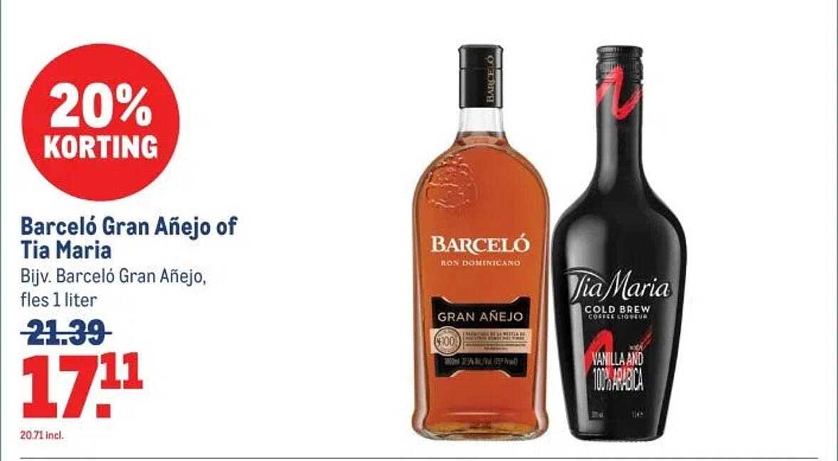 Barceló Gran Añejo of Tia Maria