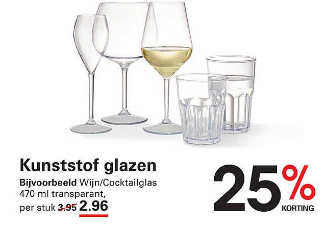 Kunststof glazen