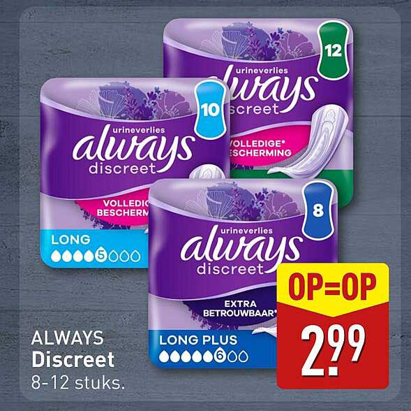ALWAYS Discreet 8-12 stuks