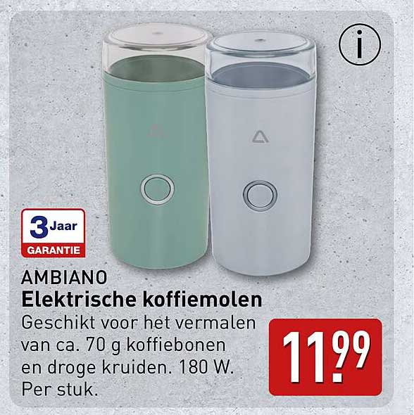 AMBiano Elektrische koffiemolen
