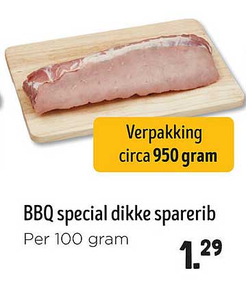 BBQ special dikke sparerib