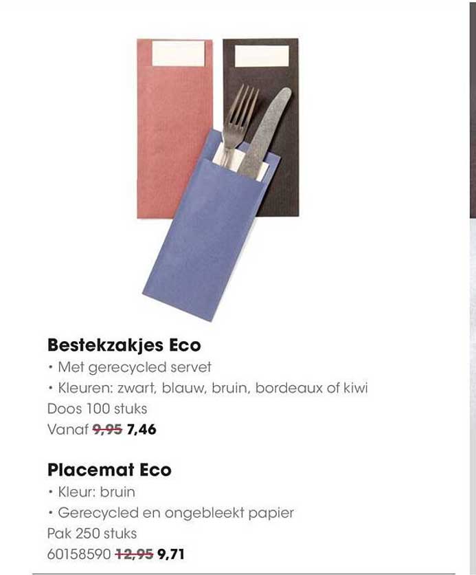 Besteckzakjes Eco