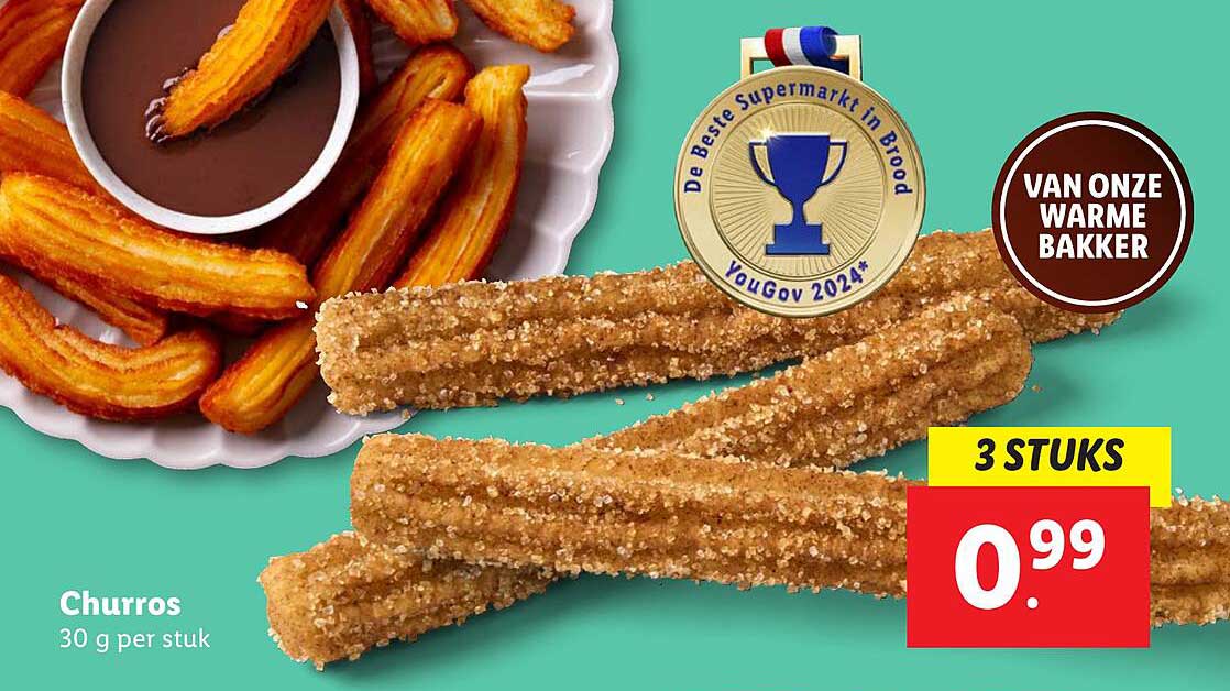 Churros 3 stuks