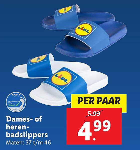 Dames- of heren-badslippers
